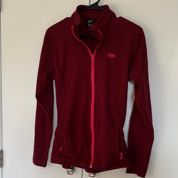 Helly Hansen Red Fleece Jacket Size Large - Picture 1 of 2